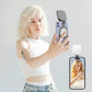3-in-1 Magnetic Selfie Fill Light Mirror with Phone Stand" A M